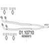 MTS 01.10710 Exhaust Pipe